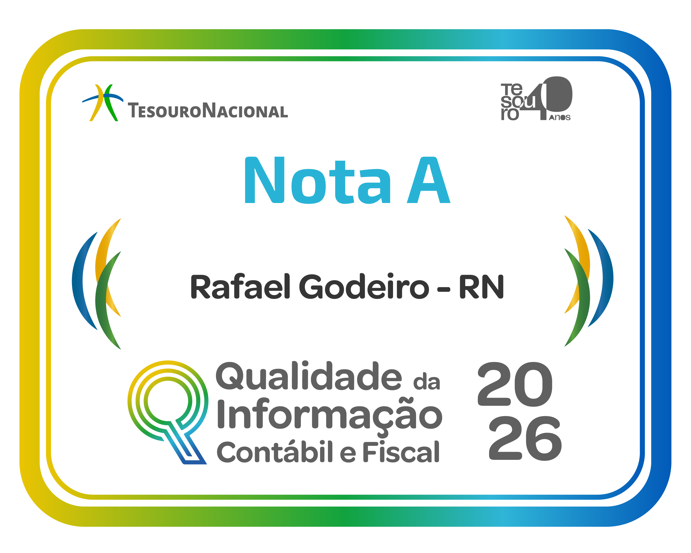 Selo A de qualidade da informação contábil e Fiscal - 2026